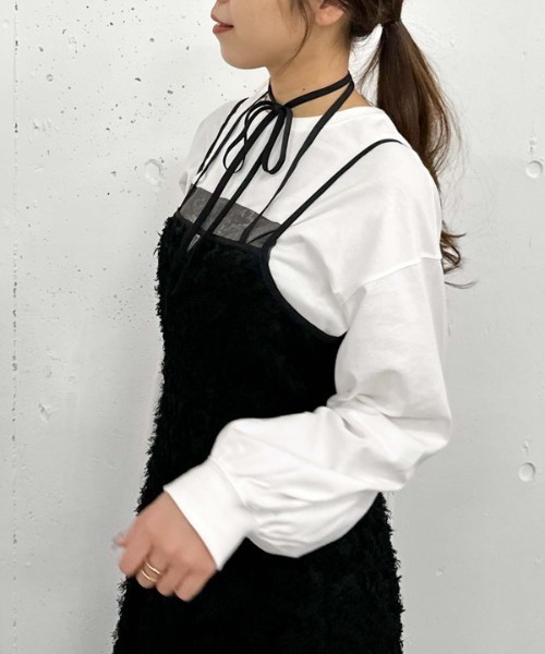 archives(アルシーヴ)の「フリンジJQキャミワンピース(ワンピース・レディース・オフホワイト/ブラック・MEDIUM)」の19枚目の写真