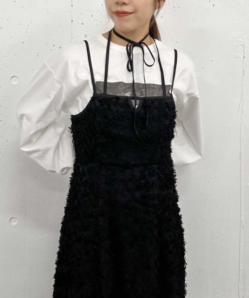 archives(アルシーヴ)の「フリンジJQキャミワンピース(ワンピース・レディース・オフホワイト/ブラック・MEDIUM)」の20枚目の写真