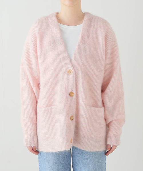 SAYAKADAVIS（サヤカディヴィス）の「SAYAKA DAVIS MOHAIR MIX CARDIGAN TKT301-MK：カーディガン（カーディガン/ボレロ・レディース・ピンク・SMALL）」の3枚目の写真