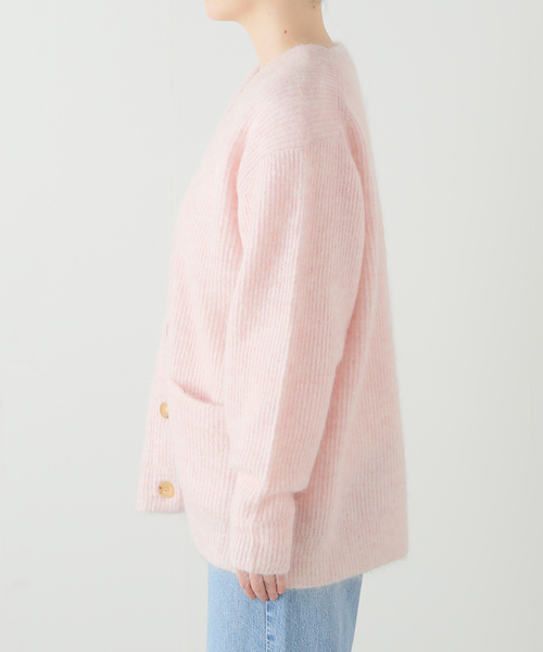 SAYAKADAVIS（サヤカディヴィス）の「SAYAKA DAVIS MOHAIR MIX CARDIGAN TKT301-MK：カーディガン（カーディガン/ボレロ・レディース・ピンク・SMALL）」の4枚目の写真