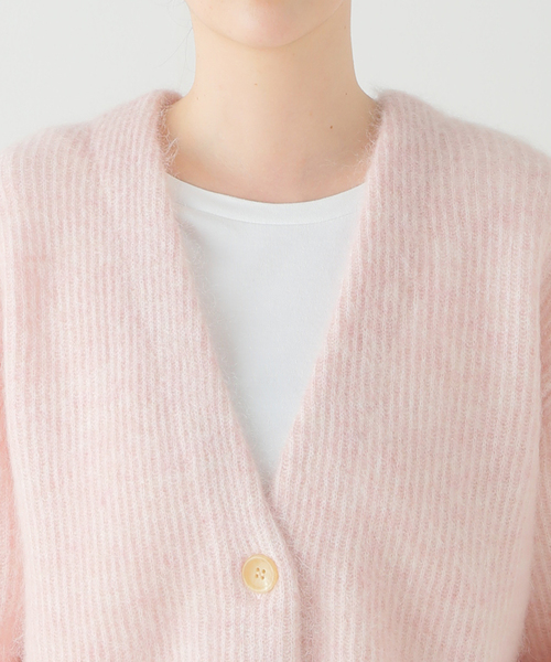 SAYAKADAVIS（サヤカディヴィス）の「SAYAKA DAVIS MOHAIR MIX CARDIGAN TKT301-MK：カーディガン（カーディガン/ボレロ・レディース・ピンク・SMALL）」の6枚目の写真