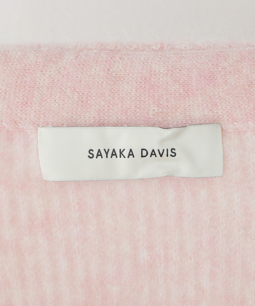 SAYAKADAVIS（サヤカディヴィス）の「SAYAKA DAVIS MOHAIR MIX CARDIGAN TKT301-MK：カーディガン（カーディガン/ボレロ・レディース・ピンク・SMALL）」の13枚目の写真