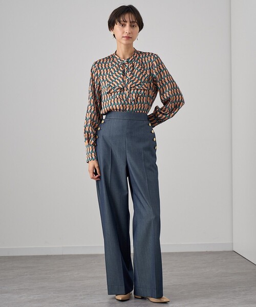 ANAYI(アナイ)の「カラーグラフィックフリル ブラウス(シャツ/ブラウス・レディース・ブラウン系その他・36/38)」の8枚目の写真