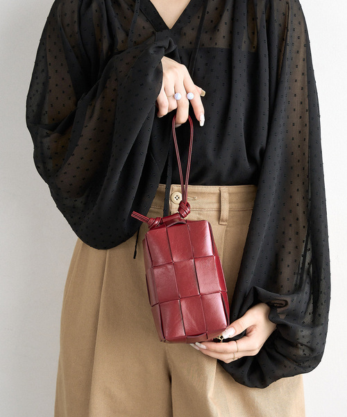 LE TALON（ルタロン）の「LE TALON MESH POACHバッグ（ハンドバッグ・レディース・ブラック/イエロー/レッド・FREE）」の3枚目の写真