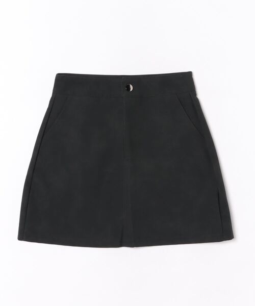 frunco(フランコ)の「マットレザー台形ミニスカート(スカート・レディース・ブラック/グレー/ブラウン・MEDIUM)」の2枚目の写真