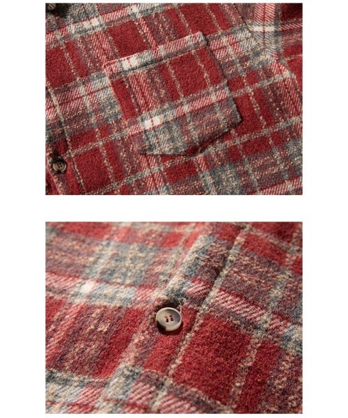 Ressaca（レサーカ）の「オーバーサイズヴィンテージライクチェック柄シャツ（シャツ/ブラウス・メンズ・ブルー/ブラック/レッド・XL/L/M）」の22枚目の写真