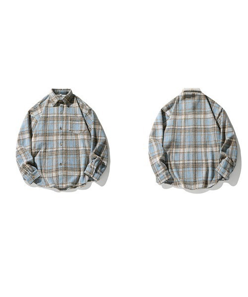 Ressaca（レサーカ）の「オーバーサイズヴィンテージライクチェック柄シャツ（シャツ/ブラウス・メンズ・ブルー/ブラック/レッド・XL/L/M）」の20枚目の写真