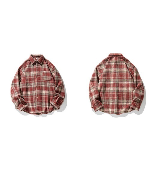 Ressaca（レサーカ）の「オーバーサイズヴィンテージライクチェック柄シャツ（シャツ/ブラウス・メンズ・ブルー/ブラック/レッド・XL/L/M）」の21枚目の写真