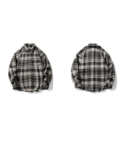 Ressaca（レサーカ）の「オーバーサイズヴィンテージライクチェック柄シャツ（シャツ/ブラウス・メンズ・ブルー/ブラック/レッド・XL/L/M）」の19枚目の写真