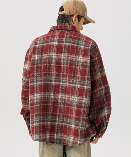 Ressaca（レサーカ）の「オーバーサイズヴィンテージライクチェック柄シャツ（シャツ/ブラウス・メンズ・ブルー/ブラック/レッド・XL/L/M）」の15枚目の写真