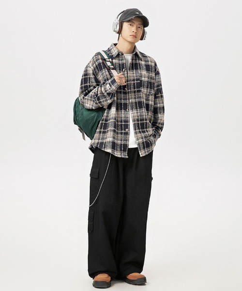 Ressaca（レサーカ）の「オーバーサイズヴィンテージライクチェック柄シャツ（シャツ/ブラウス・メンズ・ブルー/ブラック/レッド・XL/L/M）」の8枚目の写真