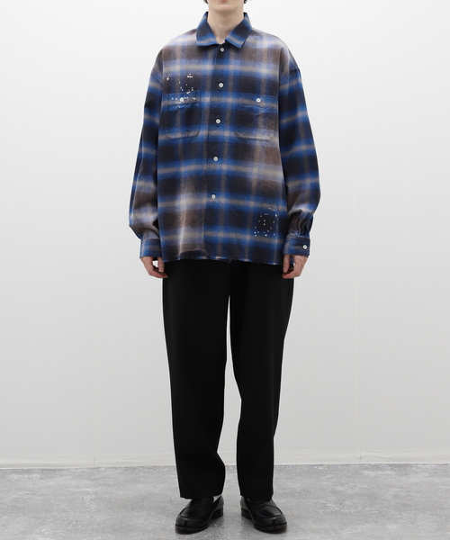 B.C STOCK(ベーセーストック)の「OMBRE DAMAGE シャツ(シャツ/ブラウス・メンズ・ブルー系その他/レッド/ブラック/ブラック系その他・LARGE/MEDIUM)」の18枚目の写真