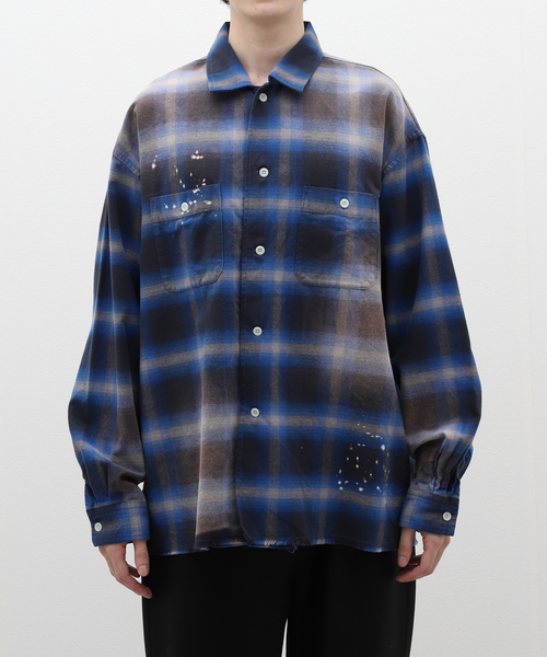 B.C STOCK(ベーセーストック)の「OMBRE DAMAGE シャツ(シャツ/ブラウス・メンズ・ブルー系その他/レッド/ブラック/ブラック系その他・LARGE/MEDIUM)」の19枚目の写真