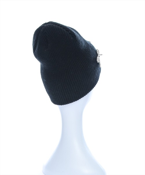 clear（クリア）の「リボンビジューニット帽[バレエコア 韓国ファッション]≪再入荷≫（ニットキャップ/ビーニー・レディース・ブラック/アイボリー/グレー・F）」の4枚目の写真