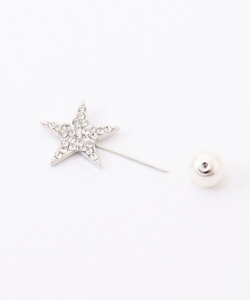 NOLLEY’S（ノーリーズ）の「スターパヴェ×パールピンブローチ（ブローチ/コサージュ・レディース・シルバー・FREE）」の5枚目の写真