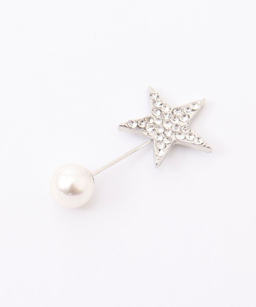 NOLLEY’S（ノーリーズ）の「スターパヴェ×パールピンブローチ（ブローチ/コサージュ・レディース・シルバー・FREE）」の6枚目の写真
