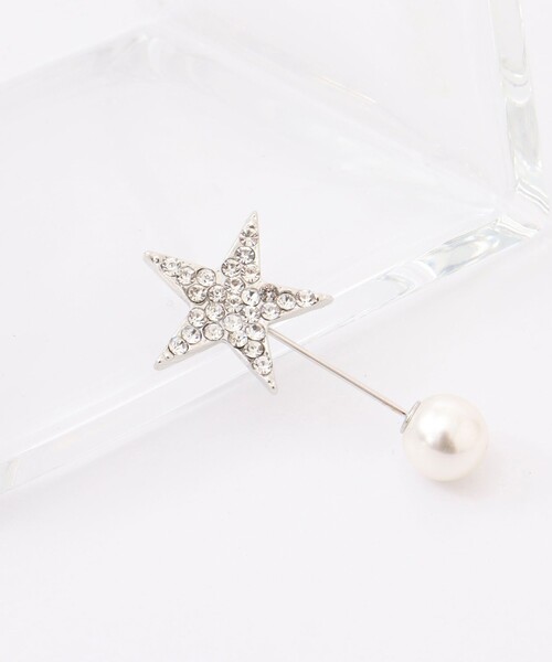 NOLLEY’S（ノーリーズ）の「スターパヴェ×パールピンブローチ（ブローチ/コサージュ・レディース・シルバー・FREE）」の8枚目の写真