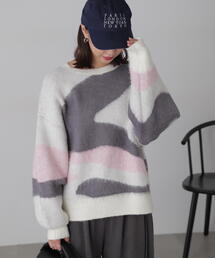FREE'S MART | ◆起毛ニュアンス柄ニット(ニット/セーター)