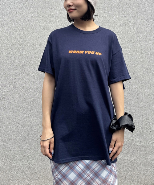 Oriens JOURNAL STANDARD(オリエンス ジャーナルスタンダード)の「【irojikake/イロジカケ】 WARM YOU UP T-shirt IG24AWTP30S/ TP30NV(Tシャツ/カットソー・レディース・ネイビー/ベージュ・MEDIUM/LARGE)」の20枚目の写真