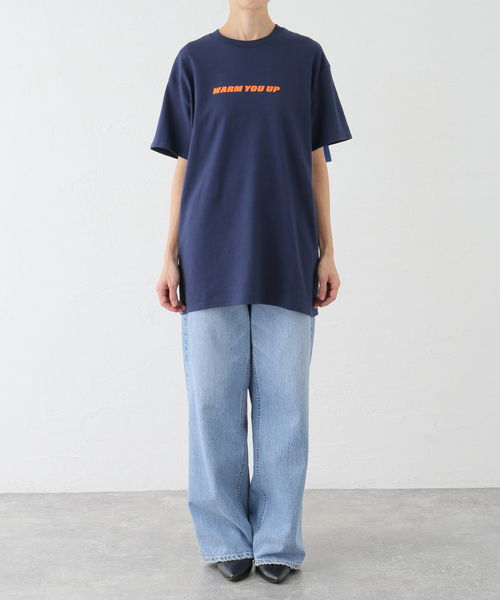Oriens JOURNAL STANDARD(オリエンス ジャーナルスタンダード)の「【irojikake/イロジカケ】 WARM YOU UP T-shirt IG24AWTP30S/ TP30NV(Tシャツ/カットソー・レディース・ネイビー/ベージュ・MEDIUM/LARGE)」の22枚目の写真