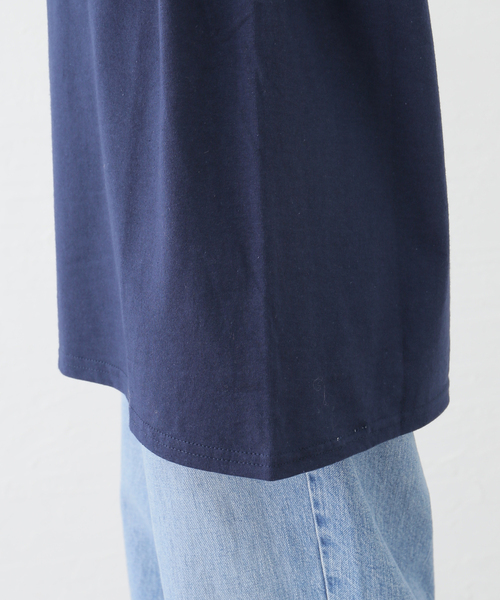 Oriens JOURNAL STANDARD(オリエンス ジャーナルスタンダード)の「【irojikake/イロジカケ】 WARM YOU UP T-shirt IG24AWTP30S/ TP30NV(Tシャツ/カットソー・レディース・ネイビー/ベージュ・MEDIUM/LARGE)」の13枚目の写真