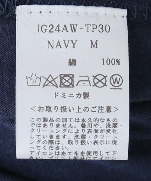 Oriens JOURNAL STANDARD(オリエンス ジャーナルスタンダード)の「【irojikake/イロジカケ】 WARM YOU UP T-shirt IG24AWTP30S/ TP30NV(Tシャツ/カットソー・レディース・ネイビー/ベージュ・MEDIUM/LARGE)」の15枚目の写真