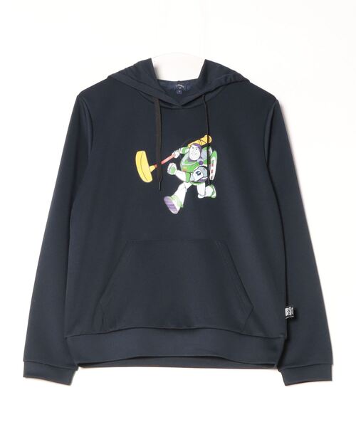 ★美品★Callaway　TOYSTORYコラボ　ダンボールスエットパーカー　M Callaway（キャロウェイ）の「キャロウェイ Toy Story/Callaway