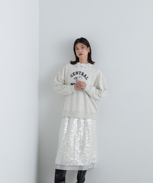 N.(N. Natural Beauty Basic)(エヌエヌナチュラルビューティーベーシック)の「ダブルフリルカラーブラウス(シャツ/ブラウス・レディース・オフホワイト/ブルー・MEDIUM)」の8枚目の写真