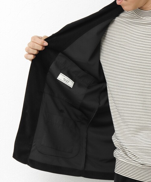 NOLLEY’S(ノーリーズ)の「【WORK ABOUT】トリコットコールカバーオールシャツ(シャツ/ブラウス・メンズ・ブラック/ネイビー/ベージュ/グレイッシュベージュ・M/L/S)」の13枚目の写真