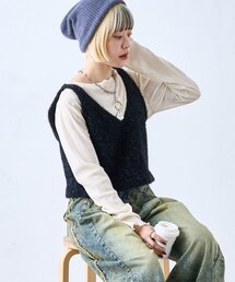 w closet | ベロアシアーカットソー(Tシャツ/カットソー)
