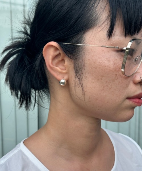 【silver925】SphericalPierce/スフェリカル ピアス(12mm)（ピアス（両耳用））｜whoseA（フーシー）