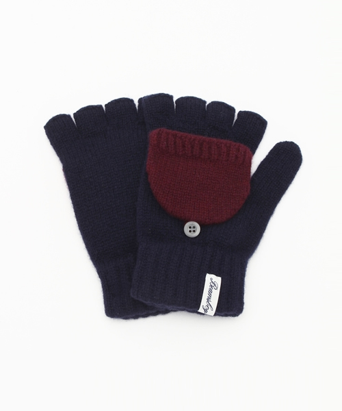 BEAMS BOY（ビームスボーイ）の「BEAMS BOY / フード付グローブ（手袋・レディース・ブラック/ベージュ/ネイビー・ONE SIZE）」の3枚目の写真