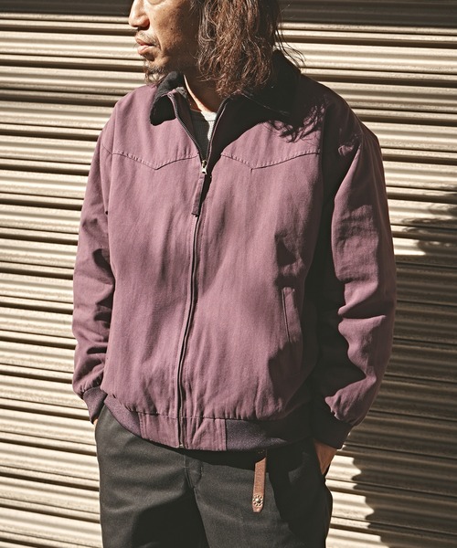 town＆country サンフェード チェック ブルゾン ジャケット セール】ヴィンテージ風 ジップアップジャケット サンタフェ