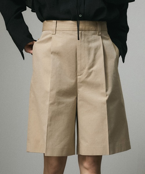 SALON adam et rope'（サロン アダム エ ロペ）の「シャンブレーツイルショートパンツ（その他パンツ・レディース・ベージュ/グレー・FREE）」の21枚目の写真