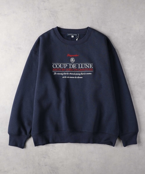 Right-on（ライトオン）の「【HONEYSUCKLE ROSE】デザインロゴスウェット（スウェット・レディース・ネイビー/キナリ/ダークグレー/ベージュ/グリーン/オフホワイト・M/L/XL）」の8枚目の写真