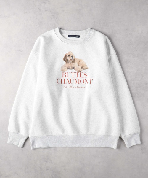 Right-on（ライトオン）の「【HONEYSUCKLE ROSE】デザインロゴスウェット（スウェット・レディース・ネイビー/キナリ/ダークグレー/ベージュ/グリーン/オフホワイト・M/L/XL）」の15枚目の写真