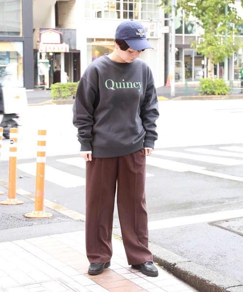 Right-on（ライトオン）の「【HONEYSUCKLE ROSE】デザインロゴスウェット（スウェット・レディース・ネイビー/キナリ/ダークグレー/ベージュ/グリーン/オフホワイト・M/L/XL）」の21枚目の写真