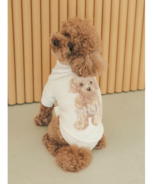 セール】【CAT&DOG】トイプードルジャガードハイネックプル