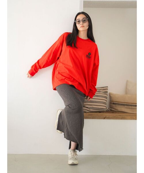 DISCUS(ディスカス)の「DISCUS別注 ロゴロングスリーブTee(Tシャツ/カットソー・レディース・レッド/ブルー/ライトグレー・SMALL/MEDIUM)」の22枚目の写真