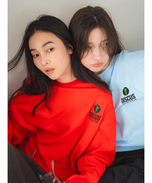 DISCUS(ディスカス)の「DISCUS別注 ロゴロングスリーブTee(Tシャツ/カットソー・レディース・レッド/ブルー/ライトグレー・SMALL/MEDIUM)」の15枚目の写真