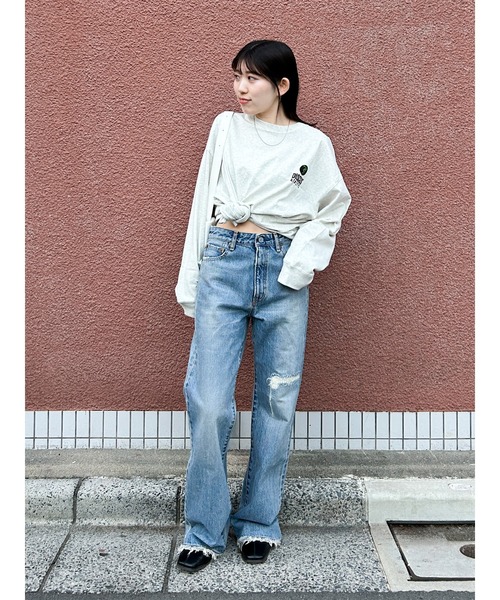 DISCUS(ディスカス)の「DISCUS別注 ロゴロングスリーブTee(Tシャツ/カットソー・レディース・レッド/ブルー/ライトグレー・SMALL/MEDIUM)」の19枚目の写真