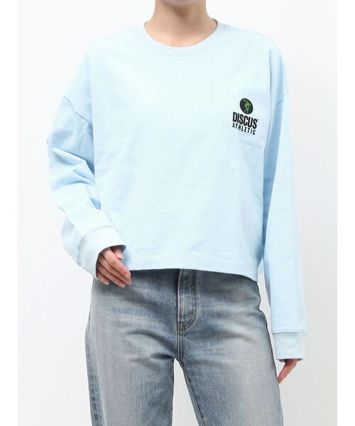 DISCUS(ディスカス)の「DISCUS別注 ロゴロングスリーブTee(Tシャツ/カットソー・レディース・レッド/ブルー/ライトグレー・SMALL/MEDIUM)」の20枚目の写真