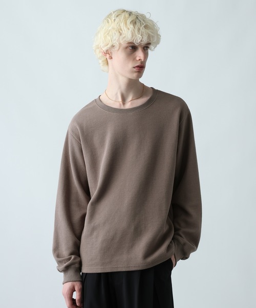 HARE（ハレ）の「ユルネックサーマルカットソー(HARE)（Tシャツ/カットソー・メンズ・グレー系その他/ホワイト/ブラック/ブラウン/レッド・FREE）」の20枚目の写真