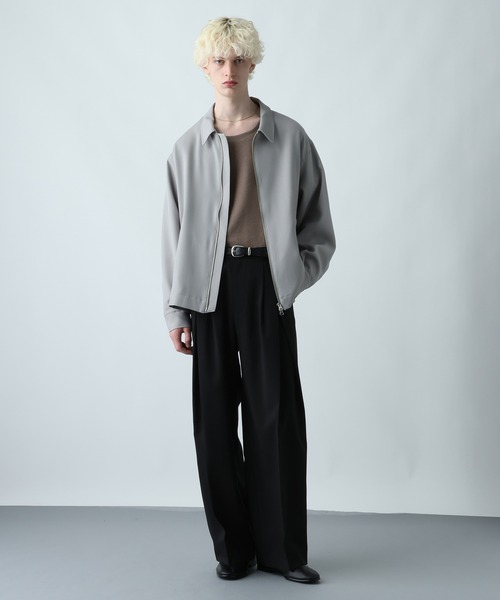 HARE（ハレ）の「ユルネックサーマルカットソー(HARE)（Tシャツ/カットソー・メンズ・グレー系その他/ホワイト/ブラック/ブラウン/レッド・FREE）」の12枚目の写真