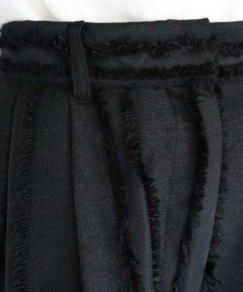 hellam（へラム）の「フリンジストライプタックパンツ（スラックス・レディース・ブラックミックス/アイボリー/ブラック・FREE）」の17枚目の写真