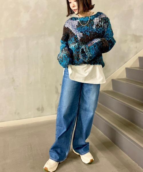 upperhights(アッパーハイツ)の「upper hights(アッパーハイツ)THE NIECE/ハイライズストレート(デニムパンツ・レディース・その他35/ブルー・23/24/25/26)」の1枚目の写真