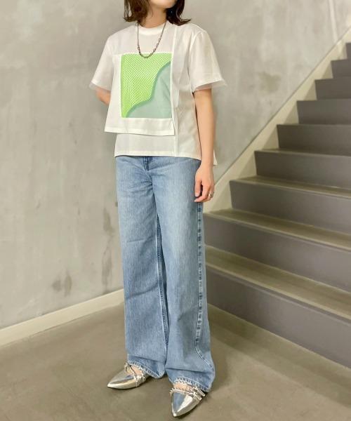 upperhights(アッパーハイツ)の「upper hights(アッパーハイツ)THE NIECE/ハイライズストレート(デニムパンツ・レディース・その他35/ブルー・23/24/25/26)」の2枚目の写真