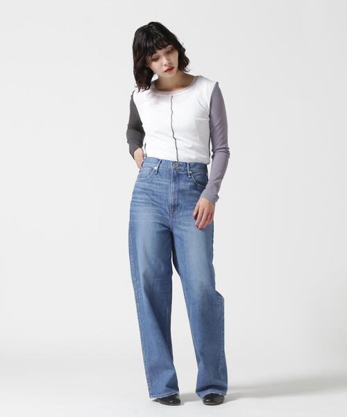 upperhights(アッパーハイツ)の「upper hights(アッパーハイツ)THE NIECE/ハイライズストレート(デニムパンツ・レディース・その他35/ブルー・23/24/25/26)」の22枚目の写真