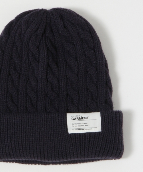 RAGEBLUE（レイジブルー）の「ケーブルワッチ/570386（ニットキャップ/ビーニー・メンズ・ネイビー/ブラック/グレー/ホワイト/レッド・FREE）」の4枚目の写真