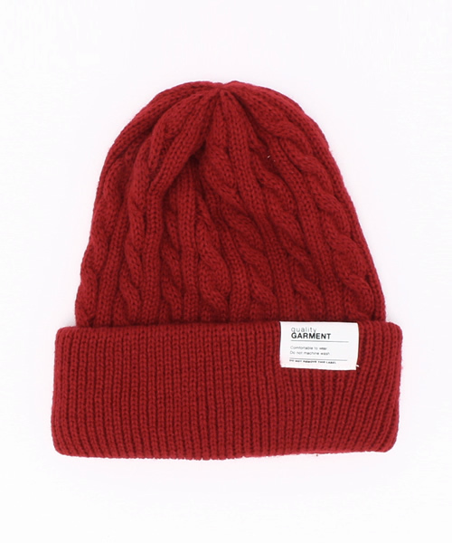 RAGEBLUE（レイジブルー）の「ケーブルワッチ/570386（ニットキャップ/ビーニー・メンズ・ネイビー/ブラック/グレー/ホワイト/レッド・FREE）」の5枚目の写真